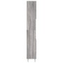 Badezimmerschrank aus grauem Sonoma-Sperrholz, 30x30x190 cm. von vidaXL, Badezimmermöbel - Ref: Foro24-831538, Preis: 86,22 €...