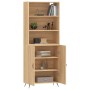 Hohes Sideboard aus eichenfarbenem Sperrholz, 69,5 x 34 x 180 cm von vidaXL, Sideboards - Ref: Foro24-3189224, Preis: 143,32 ...