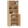Hohes Sideboard aus eichenfarbenem Sperrholz, 69,5 x 34 x 180 cm von vidaXL, Sideboards - Ref: Foro24-3189224, Preis: 134,24 ...
