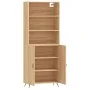 Hohes Sideboard aus eichenfarbenem Sperrholz, 69,5 x 34 x 180 cm von vidaXL, Sideboards - Ref: Foro24-3189224, Preis: 134,24 ...