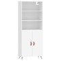 Aparador alto madera contrachapada blanco 69,5x34x180 cm de vidaXL, Aparadores - Ref: Foro24-3189221, Precio: 130,51 €, Descu...
