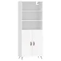Aparador alto madera contrachapada blanco 69,5x34x180 cm de vidaXL, Aparadores - Ref: Foro24-3189221, Precio: 128,54 €, Descu...