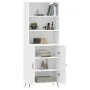 Aparador alto madera contrachapada blanco 69,5x34x180 cm de vidaXL, Aparadores - Ref: Foro24-3189221, Precio: 128,54 €, Descu...