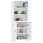 Hohes weißes Sperrholz-Sideboard 69,5 x 34 x 180 cm von vidaXL, Sideboards - Ref: Foro24-3189221, Preis: 130,45 €, Rabatt: %