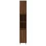 Badezimmerschrank aus braunem Eichensperrholz, 30 x 30 x 190 cm von vidaXL, Badezimmerwaschtische - Ref: Foro24-831531, Preis...
