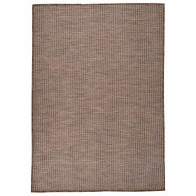 Brauner flachgewebter Outdoor-Teppich 160x230 cm von vidaXL, Teppiche - Ref: Foro24-340790, Preis: 72,50 €, Rabatt: %