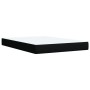 Cama box spring con colchón tela negro 140x200 cm