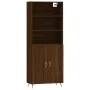 Tall oak brown plywood sideboard 69.5x34x180 cm by vidaXL, Sideboards - Ref: Foro24-3189228, Price: 145,82 €, Discount: %