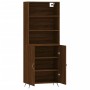 Tall oak brown plywood sideboard 69.5x34x180 cm by vidaXL, Sideboards - Ref: Foro24-3189228, Price: 155,96 €, Discount: %