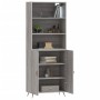 Aparador alto madera contrachapada gris sonoma 69,5x34x180 cm de vidaXL, Aparadores - Ref: Foro24-3189227, Precio: 137,01 €, ...