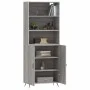 Aparador alto madera contrachapada gris sonoma 69,5x34x180 cm de vidaXL, Aparadores - Ref: Foro24-3189227, Precio: 129,86 €, ...