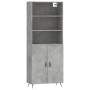 Hohes Sideboard Sperrholz grauer Beton 69,5x34x180 cm von vidaXL, Sideboards - Ref: Foro24-3189225, Preis: 132,08 €, Rabatt: %