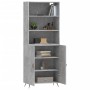 Hohes Sideboard Sperrholz grauer Beton 69,5x34x180 cm von vidaXL, Sideboards - Ref: Foro24-3189225, Preis: 132,08 €, Rabatt: %