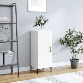 Hochglanzweißes Sperrholz-Sideboard 34,5 x 34 x 90 cm von vidaXL, Sideboards - Ref: Foro24-830446, Preis: 65,42 €, Rabatt: %