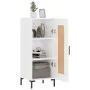 Hochglanzweißes Sperrholz-Sideboard 34,5 x 34 x 90 cm von vidaXL, Sideboards - Ref: Foro24-830446, Preis: 65,42 €, Rabatt: %