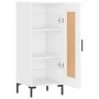 Hochglanzweißes Sperrholz-Sideboard 34,5 x 34 x 90 cm von vidaXL, Sideboards - Ref: Foro24-830446, Preis: 65,42 €, Rabatt: %