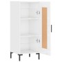 Hochglanzweißes Sperrholz-Sideboard 34,5 x 34 x 90 cm von vidaXL, Sideboards - Ref: Foro24-830446, Preis: 66,27 €, Rabatt: %