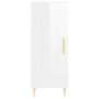 Hochglanzweißes Sperrholz-Sideboard 34,5 x 34 x 90 cm von vidaXL, Sideboards - Ref: Foro24-830430, Preis: 62,30 €, Rabatt: %