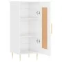 Hochglanzweißes Sperrholz-Sideboard 34,5 x 34 x 90 cm von vidaXL, Sideboards - Ref: Foro24-830430, Preis: 61,54 €, Rabatt: %