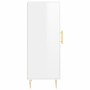 Aparador de madera contrachapada blanco brillante 34,5x34x90 cm de vidaXL, Aparadores - Ref: Foro24-830430, Precio: 62,25 €, ...
