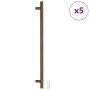 Tiradores para armarios 5 uds acero inoxidable bronce 480 mm