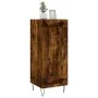 Sideboard aus Holzwerkstoff Räuchereiche 34,5x34x90 cm von vidaXL, Sideboards - Ref: Foro24-830441, Preis: 56,31 €, Rabatt: %