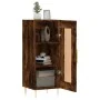 Aparador madera de ingeniería roble ahumado 34,5x34x90 cm de vidaXL, Aparadores - Ref: Foro24-830433, Precio: 59,62 €, Descue...