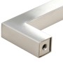 Tiradores para armarios 10 uds acero inoxidable plateado 64 mm