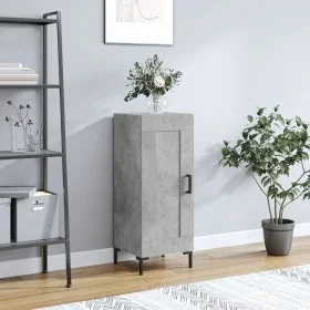 Gray concrete plywood sideboard 34.5x34x90 cm by vidaXL, Sideboards - Ref: Foro24-830448, Price: 59,93 €, Discount: %