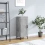 Gray concrete plywood sideboard 34.5x34x90 cm by vidaXL, Sideboards - Ref: Foro24-830448, Price: 59,93 €, Discount: %