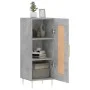 Betongraues Sperrholz-Sideboard 34,5 x 34 x 90 cm von vidaXL, Sideboards - Ref: Foro24-830432, Preis: 56,86 €, Rabatt: %