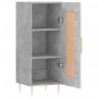 Aparador de madera contrachapada gris hormigón 34,5x34x90 cm de vidaXL, Aparadores - Ref: Foro24-830432, Precio: 57,49 €
