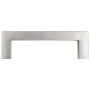 Tiradores para armarios 10 uds acero inoxidable plateado 96 mm