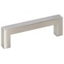 Tiradores para armarios 10 uds acero inoxidable plateado 96 mm
