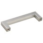 Tiradores para armarios 10 uds acero inoxidable plateado 96 mm