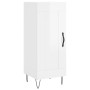 Hochglanzweißes Sperrholz-Sideboard 34,5 x 34 x 90 cm von vidaXL, Sideboards - Ref: Foro24-830438, Preis: 61,14 €, Rabatt: %