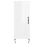 Hochglanzweißes Sperrholz-Sideboard 34,5 x 34 x 90 cm von vidaXL, Sideboards - Ref: Foro24-830438, Preis: 61,14 €, Rabatt: %