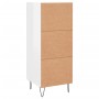 Hochglanzweißes Sperrholz-Sideboard 34,5 x 34 x 90 cm von vidaXL, Sideboards - Ref: Foro24-830438, Preis: 61,14 €, Rabatt: %