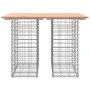 Garden bench design with gabion baskets made of solid pine wood 100x70x72 cm by vidaXL, garden benches - Ref: Foro24-834363, ...