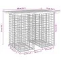 Garden bench design with gabion baskets made of solid pine wood 100x70x72 cm by vidaXL, garden benches - Ref: Foro24-834363, ...