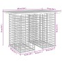 Gartenbank Design Gabione massives Kiefernholz 100x70x72 cm von vidaXL, Gartenbänke - Ref: Foro24-834363, Preis: 88,94 €, Rab...