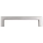 Tiradores para armarios 10 uds acero inoxidable plateado 128 mm