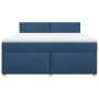 Cama box spring con colchón tela azul 180x200 cm en Camas y somieres | Comprar online en Foro24