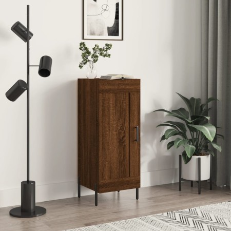 Oak brown engineered wood sideboard 34.5x34x90 cm by vidaXL, Sideboards - Ref: Foro24-830459, Price: 65,38 €, Discount: %