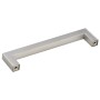Tiradores para armarios 10 uds acero inoxidable plateado 128 mm