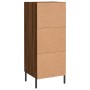 Oak brown engineered wood sideboard 34.5x34x90 cm by vidaXL, Sideboards - Ref: Foro24-830459, Price: 65,38 €, Discount: %