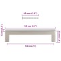 Tiradores para armarios 10 uds acero inoxidable plateado 128 mm
