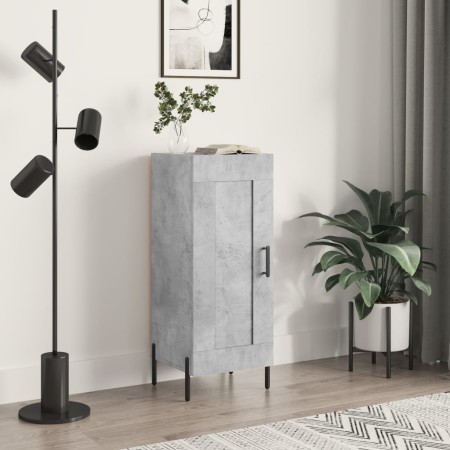 Betongraues Sperrholz-Sideboard 34,5 x 34 x 90 cm von vidaXL, Sideboards - Ref: Foro24-830456, Preis: 63,34 €, Rabatt: %