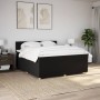 Cama box spring con colchón tela negro 180x200 cm en Camas y somieres | Comprar online en Foro24