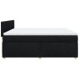 Cama box spring con colchón tela negro 180x200 cm en Camas y somieres | Comprar online en Foro24